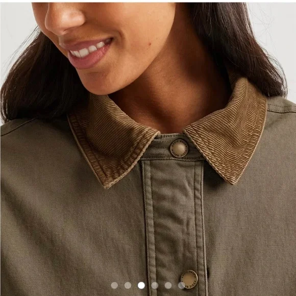 Olive Women's EB Barn Coat - Picture 3 of 12